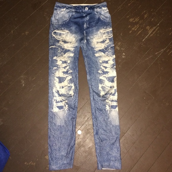 Jean Look Leggings