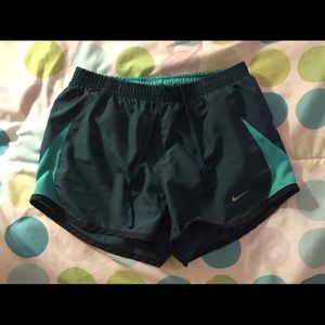 Dark green Nike shorts