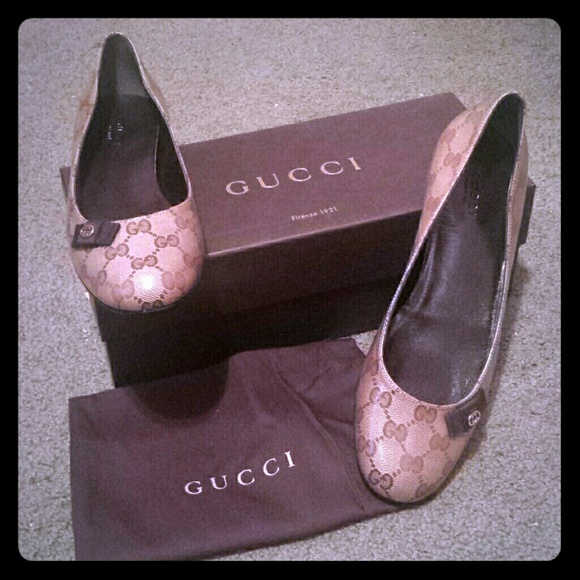 Gucci Crystall GG/NS Nylon flats - Picture 1 of 4