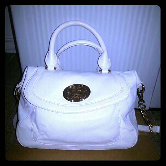 Emma Fox White Leather Purse