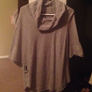 Gray poncho Gap