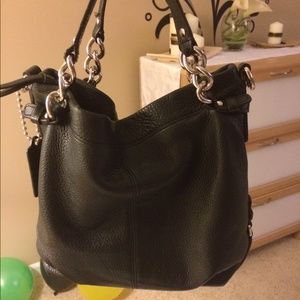 Black coach hobo bag