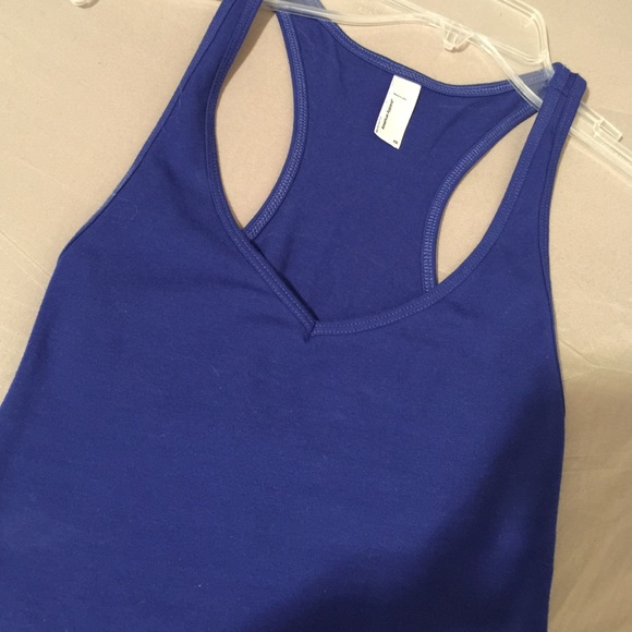 XS Blue American apparel body suit.