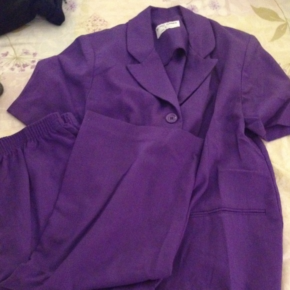 Purple dress suit