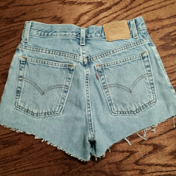 Levi's High Waist Cut Off Jean Shorts