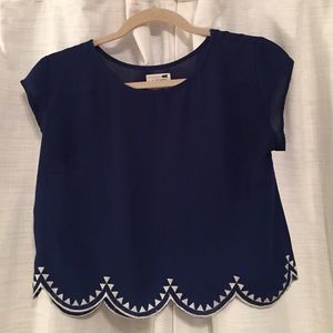 Cobalt blouse