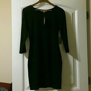 Plain black dress