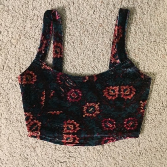 Velvet Urban floral crop top