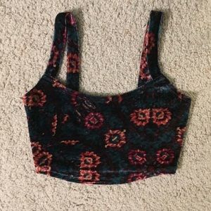 Velvet Urban floral crop top