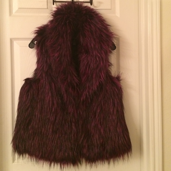 Faux fur vest