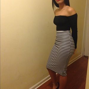 American Apparel Midi Skirt & crop top