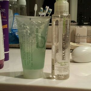 Paul Mitchelle and hair straightening products.