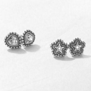 Brighton Shimmer Heart and Star Mini Post Earrings