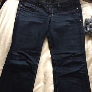 Guess straight leg dark denim jeans