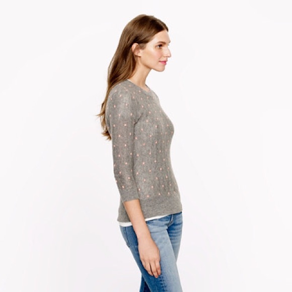 Collection cashmere pointelle dot sweater