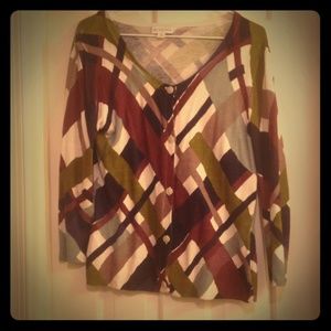 Multicolored Bold Striped Cardigan