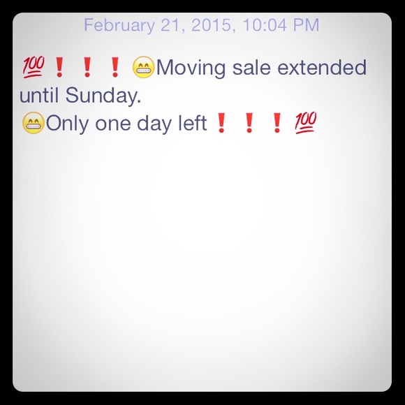 LAST DAY FOR SALE