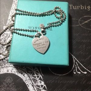 Tiffany  heart Tag necklace
