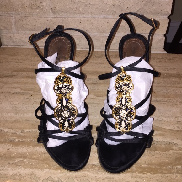 Roberto Cavalli Satin Evening Shoe