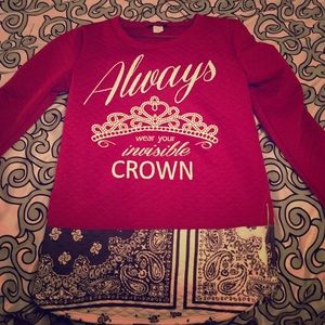 "Always wear your invisible Crown" Top