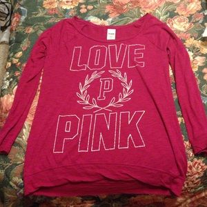Long sleeve magenta shirt from Pink