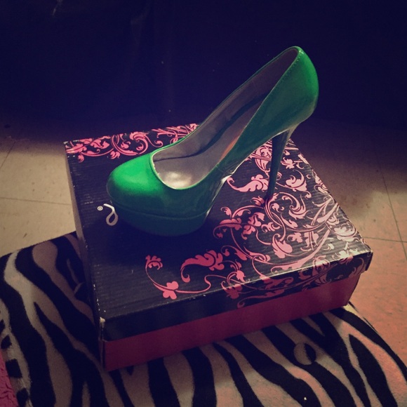 lime Green Heels.