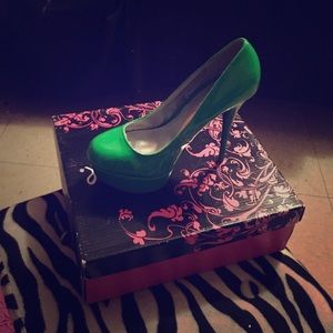 lime Green Heels.