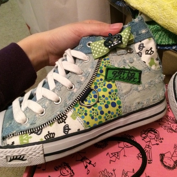 Gotta Flurt denim high tops - Picture 2 of 4