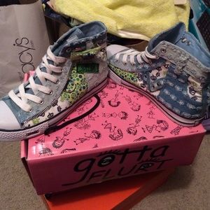 Gotta Flurt denim high tops