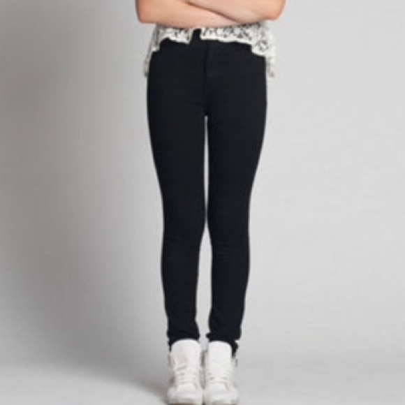 black brenna high waist skinny jeans