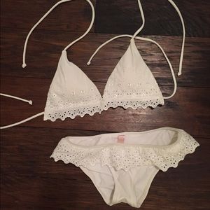 XS Lace White Victoria Secret Bathing Suit!