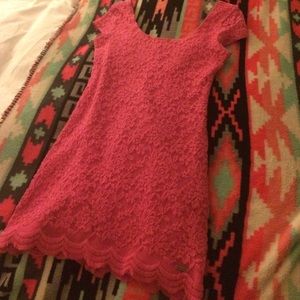 Pink, lace, body on dress from Abercrombie kids.