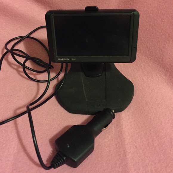 Garman gps system with stand and charger.