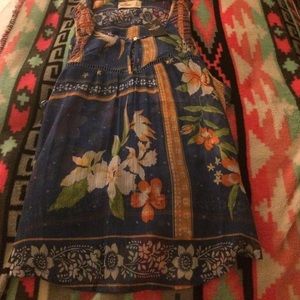 Sheer floral tank top