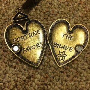 Renaissance Medieval Heart Locket Necklace