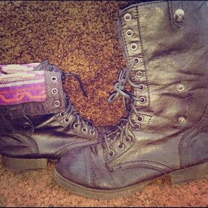 Aztec combat boots black, 7