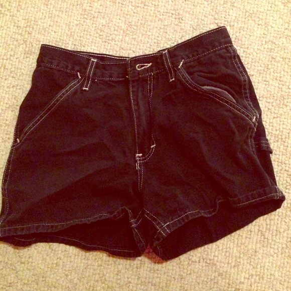 Black high waisted shorts
