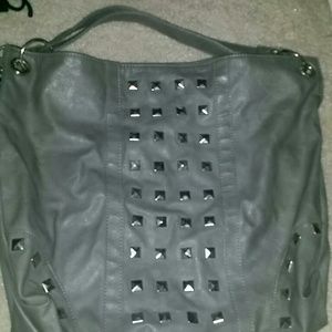 Studded Grey Bag