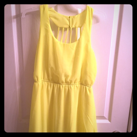 Neon yellow dress
