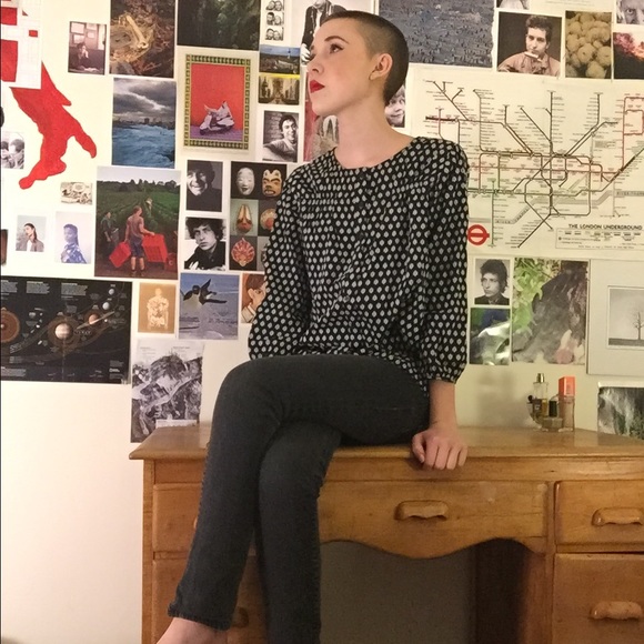 Talbots soft beachy 3/4 sleeve top