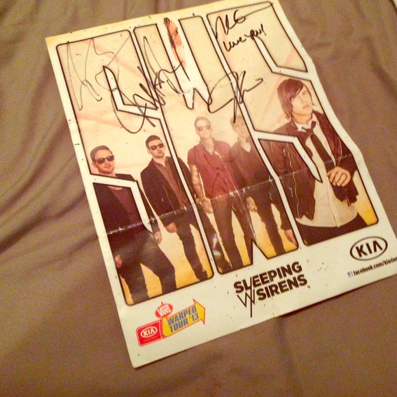 Sleeping with sirens autograph