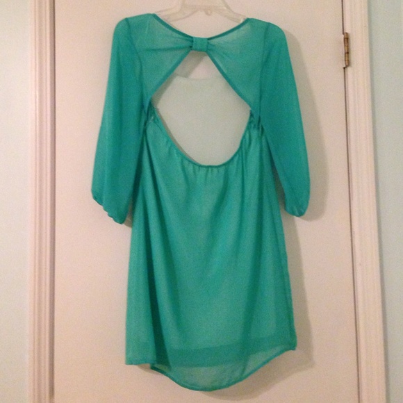 Teal/Mint Green Dress - Picture 2 of 3