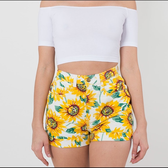 Sunflower American Apparel High Waisted Shorts🌻