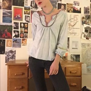 Flowery sweet 3/4 sleeved tee