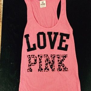 Victoria Secret Pink pink glitter tank