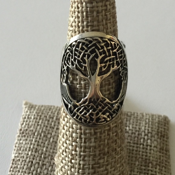Beauty Tree of Life Sterling Silver Ring