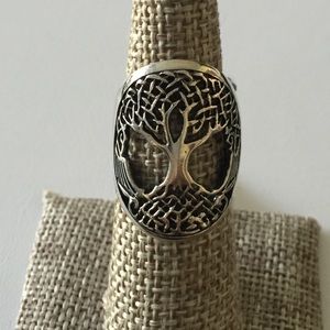 Beauty Tree of Life Sterling Silver Ring