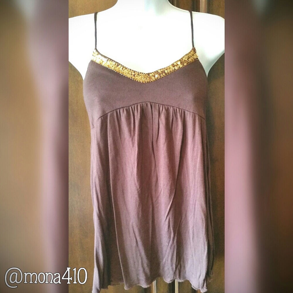 **SOLD in Bundle** 💠 NWOT/Brown Baby Doll Top - Picture 1 of 3