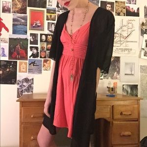Pink coral pins and needles summer dress