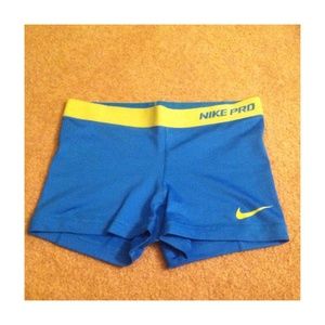 (On Hold) Blue / Lime Nike Pro's